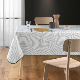 bricoline Tischdecke Douceur d'intérieur Linea 150 x 240 cm Weiß