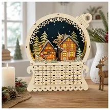 Hti-Living Adventskalender Weihnachtskugel zum Befüllen