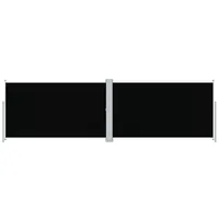 VidaXL Seitenmarkise Ausziehbar Schwarz 180x600 cm