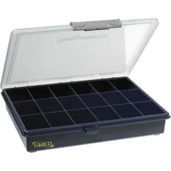 RAACO Sortimentkoffer Assorter 5-18 mit 18 fixen Fächern 240 x 195 x 43 mm