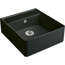 Villeroy & Boch Spülstein Einzelbecken ebony + Excenterbetätigung