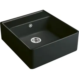 Villeroy & Boch Spülstein Einzelbecken ebony + Excenterbetätigung