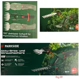 Parkside PARKSIDE® Akku-Grasschere Strauchschere Gartenschere Akku PGSA 4 B3