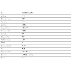 Spectrum LED SpectrumLED Leuchte Limea Mini 36W IP65 120 cm