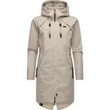 Ragwear langer Wasserdichter oversized Damen Übergangsmantel Parka mit Kapuze Rejany YOUMODO Bone Gr. L - L