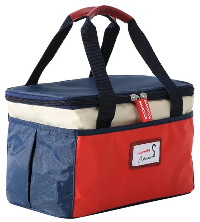 Maxcook Isolierte Lunchbox-Tasche  Große, frisch haltende, isolierte Lunchbox-Tasche  Bento-Tasche XL MCPJ2518