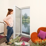 WINDHAGER IS Fliegengitter für bodentiefe Fenster 130x220cm weiß (03258)