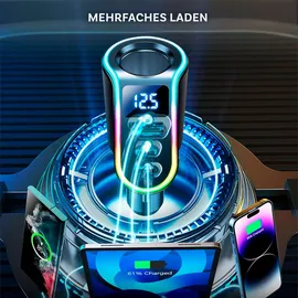 Joyroom Auto-Schnellladegerät 4in1 USB-A QC3.0 / 2x USB-C PD 150W Schwarz