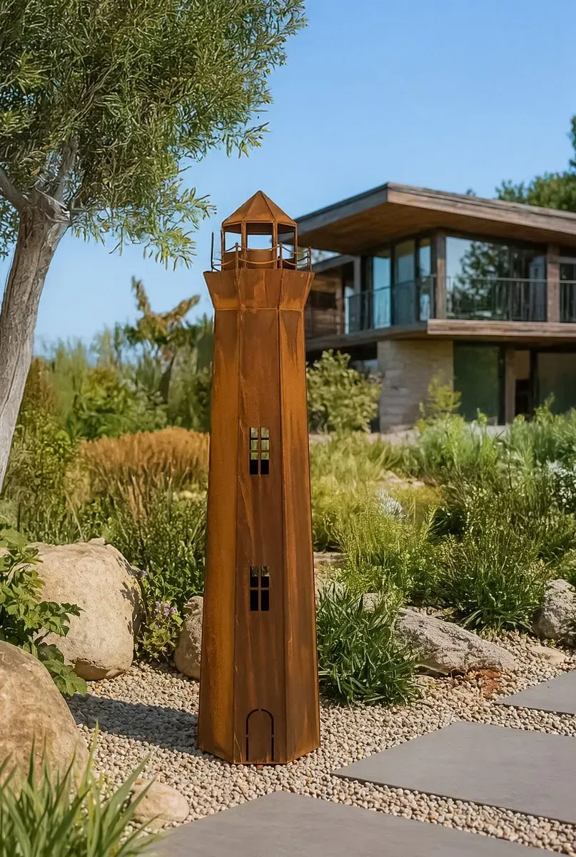Badeko Turm ,,Leuchtturm“ in Edelrostoptik