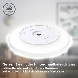 B.K.Licht LED Panel 1 rund 29,3 cm weiß