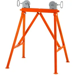 VEVOR Rollenständer mit Rollenkopf 1134 kg Tragfähigkeit Rollenbock #45 Stahl Rollbock 5 bis 91 cm Unterstellbock Arbeitsbock Montagebock Geeignet für Wartung von Rohrleitungen oder Bau von Bauwerken