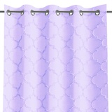 AmeliaHome Gardine 140x250 cm 1 St. Vorhang halbtransparent Ösenschal Violett Delva