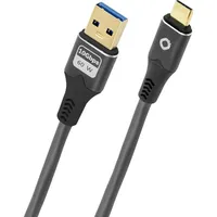 Oehlbach USB-C auf USB-A 1,0 m Grau