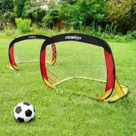 Relaxdays Fußballtor mehrfarbig 10020022
