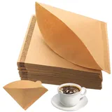 200 Stk Papier Kaffeefilter Größe 1, V-förmiger Filterpapier,Kaffeefilter Papier 01, Unbleached Coffee Filter Papers,Kegel Coffee Papierfilter für Kaffeemaschinen Kaffeekanne Filterbecher 1-2 Tassen