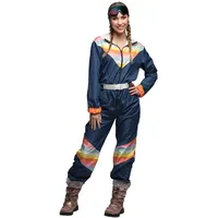 Boland - Kostüm Set Skianzug 80er Jahre für Damen, Dunkelblau