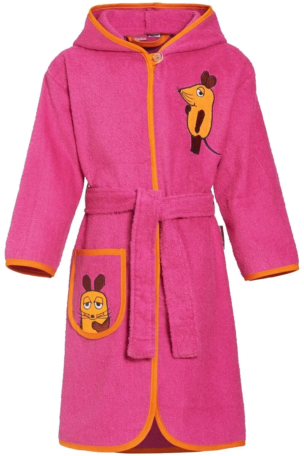 Playshoes Frottee-Bademantel Die Maus 74/80 | pink - pink