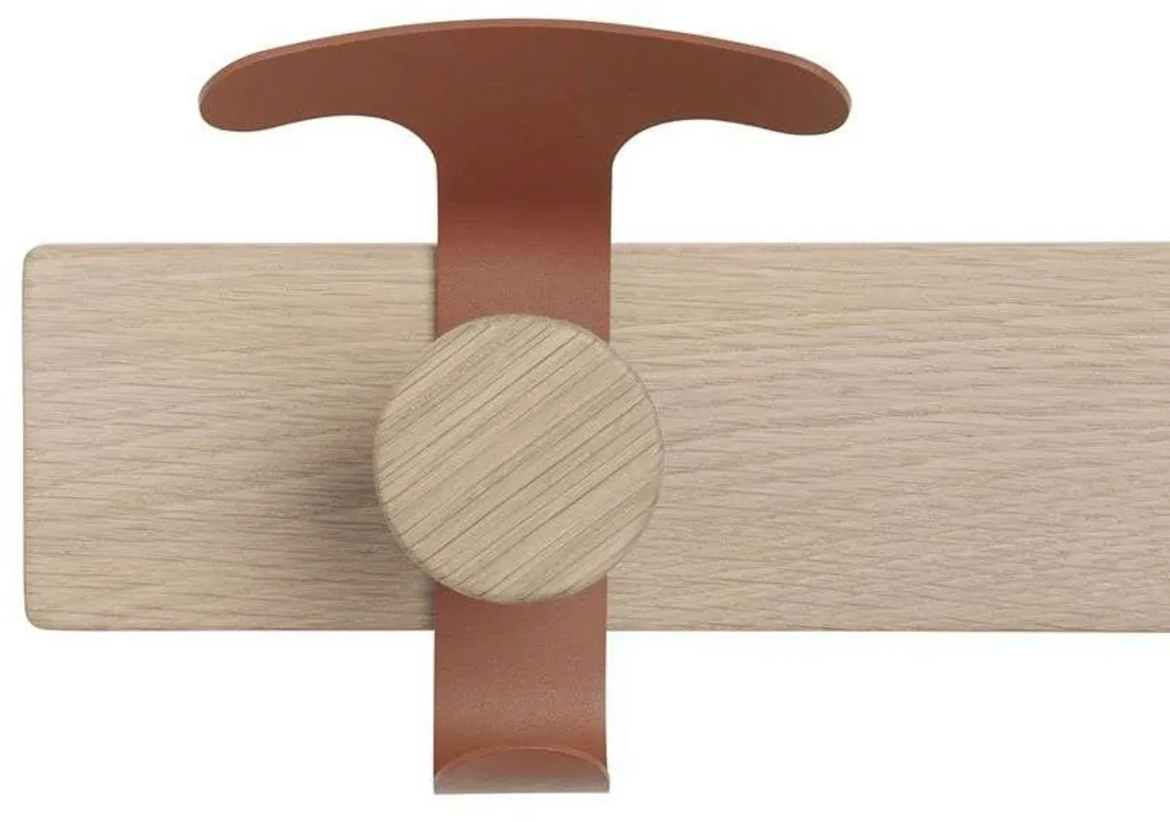 Hakenleisten Muuto, Braun / Rost, Metall - 87.5 - 3.8 - 7