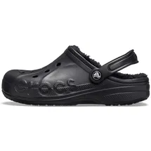 Crocs Unisex Baya Lined Clog, Black/Black, 36/37 EU