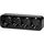 H4L Schuko-Steckdose 4-fach Schwarz 2 St.