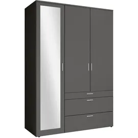 Stella Trading Drehtürenschrank VESALA 135 x 195 x 56 cm Graphit