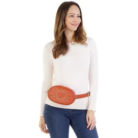 Cluty Gürteltasche echt Leder, Made in orange