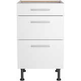 OPTIFIT Unterschrank mit 3 Auszügen Bengt932 50 cm x 87 cm x 58,4 cm Weiß