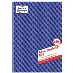 Avery Zweckform Formularbuch »Tages-/Regiebericht« gelb, 21x29.7 cm