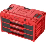 QBRICK Qbrick, Werkzeugkoffer, Werkzeugbox mit Schubladen System ONE DRAWER 3 TOOLBOX EXPERT RED Ultra HD Custom