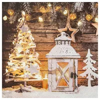 Home fashion Home Fashion®, Bright Christmas, Lunch-Servietten aufgefaltetes Maß