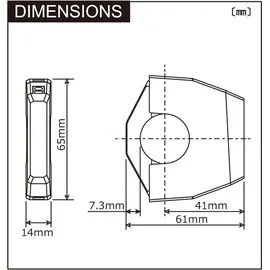 Daytona USB-Slim-Mount Typ-A Lenker
