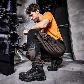 Puma SAFETY CASCADES DISC MID - Herren Sicherheitsschuhe S3 Arbeitsschuhe Schwarz