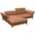 flexlux Ecksofa Salino, Funktionssofa mit Recamiere, Relaxsofa, Ecksofa, Sofa mit Arm- und Kopfteil-Verstellungen, Kaltschaum & Stahl-Wellen braun