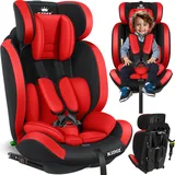 Kidiz KIDIZ® Autokindersitz Premium Kinderautositz Gruppe 1+2+3, 9-36 kg 5-Punkt-Sicherheitsgurt, Autositz, Kindersitz, Einstellbare Kopfstütze, Mitwachsende Sitzerhöhung 1-12 Jahre, Stabil und Sicher