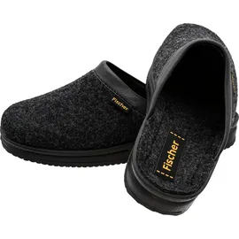 Fischer Markenschuh Herren-Pantoffel Andy Herren Pantoffeln, Schwarz (anthrazit 205), 41