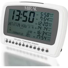 MIRAC Ramazan Azan-Gebetsuhr/Otomatik Ezan Saati - Grau