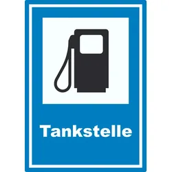 Tankstelle Aufkleber A3 (297x420mm)