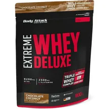 Body Attack Extreme Whey Deluxe Schokolade Kokos Pulver 900 g