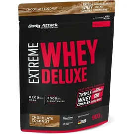 Body Attack Extreme Whey Deluxe Schokolade Kokos Pulver 900 g