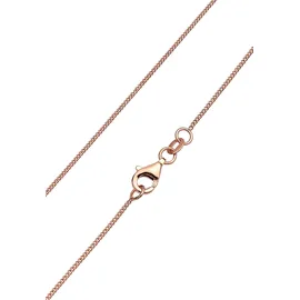 Elli Halskette Oval Solitär Anhänger mit Rosenquarz 925 Sterling Silber Rosévergoldet