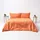 Homescapes Leinen Orange 150 x 200 cm + 80 x 80 cm