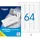 Agipa Universaletiketten 102202 Weiß 45,7 x 16,9 mm 6400 St.