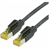 Draka Comteq Cat.6a 10m 10m Cat6a S/FTP (S-STP) Schwarz (PiMF, S/FTP, CAT6a, 10 m), Netzwerkkabel