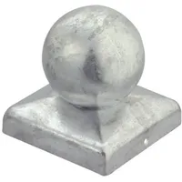 Pfostenkappe Verzinkt Kugel für 12 x 12 cm Pfosten - pro Stück