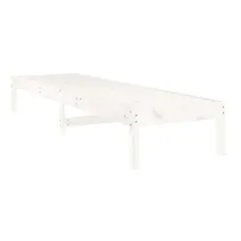 vidaXL Sonnenliegen 2 Stk. Weiß 199,5x60x74 cm Massivholz Kiefer