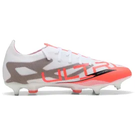 Puma Ultra 5 Match Stollenschuhe Herren White/Black/Glowing Red 40