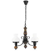 Rabalux Petronel 3-flg. 60 W 45 cm schwarz-braun
