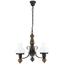 Rabalux Petronel 3-flg. 60 W 45 cm schwarz-braun