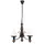 Rabalux Petronel 3-flg. 60 W 45 cm schwarz-braun