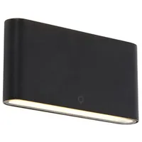 QAZQA Moderne Außenwandleuchte schwarz 17,5 cm inkl. LED IP65